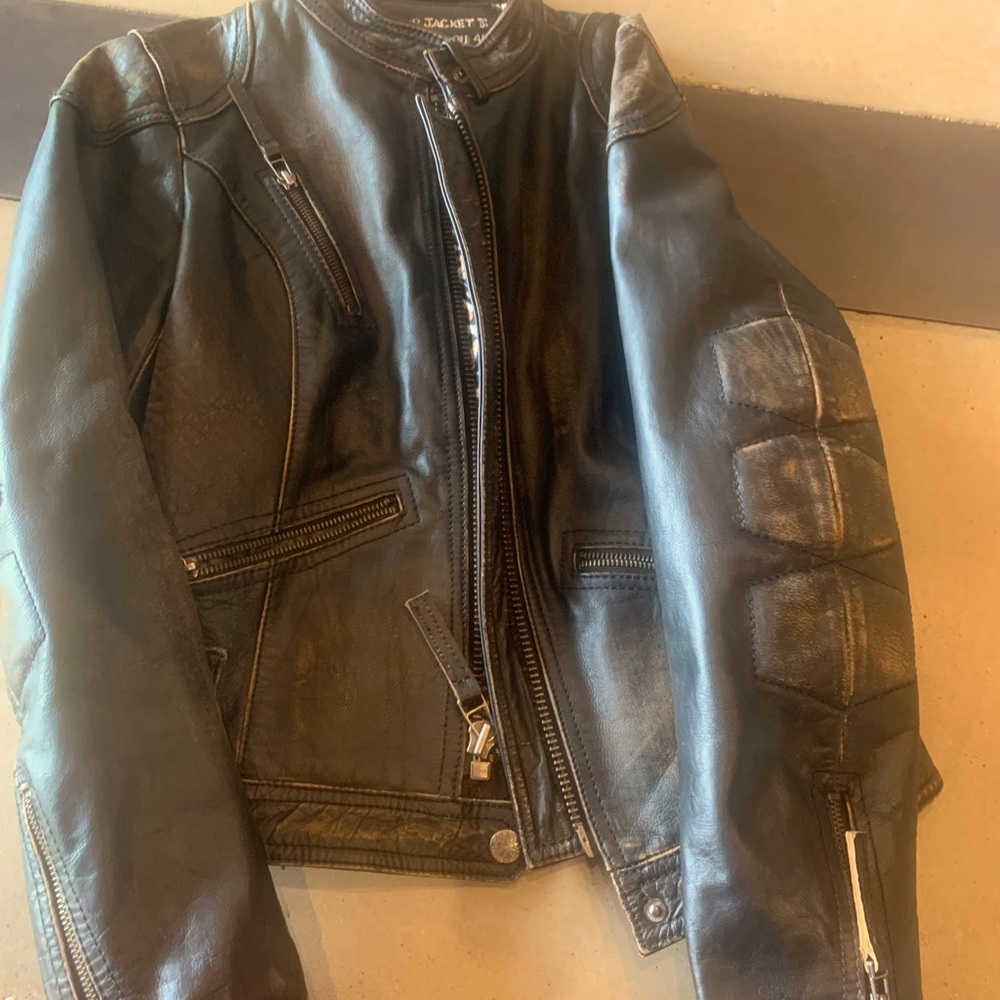 NWOT Old Gringo black distressed leather jacket